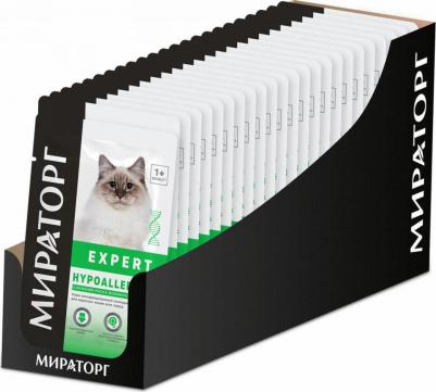 Влажный корм для кошек, снижение риска возникновения аллергии, 80 г – фото 2