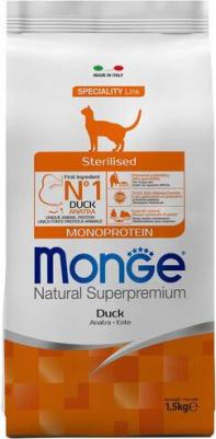 Cat Monoprotein Sterilised Duck корм для взрослых стерилизованных кошек с уткой – фото 8