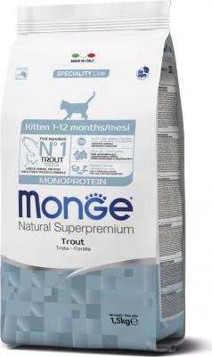 Корм для котят Cat Monoprotein форель сух. 1,5кг – фото 1