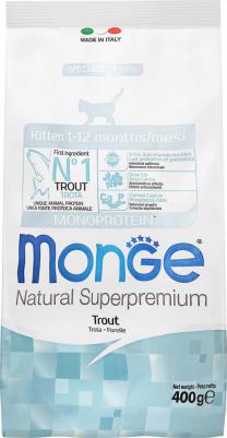 Корм для котят Cat Monoprotein форель сух. 400г