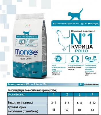 Сухой корм Kitten Rich in Chicken с курицей для котят 10кг – фото 16
