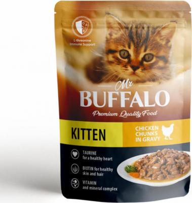 KITTEN Влажный корм для котят, нежный цыпленок в соусе, 85 г – фото 4