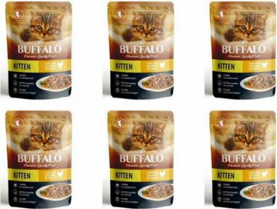 KITTEN Влажный корм для котят, нежный цыпленок в соусе, 85 г – фото 7