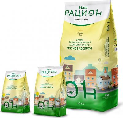 Сухой корм мясное ассорти для взрослых кошек 10кг – фото 9