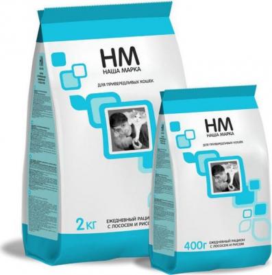 Сухой корм для кошек, для привередливых, лосось, рис, 0,4кг – фото 1
