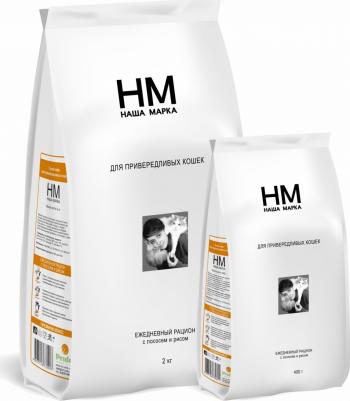 Сухой корм для кошек, для привередливых, лосось, рис, 0,4кг – фото 4