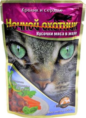 пауч для кошек (кусочки в желе) (Кролик и сердце, 100 г.) – фото 8