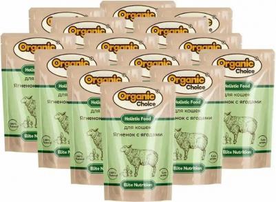 влажный корм для кошек с ягненком и ягодами в соусе, в паучах - 85 г х 14 шт повседневный премиум для взрослых с ягодами паучи Российский корм 1 уп