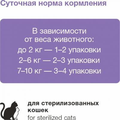 паучи для стерилизованных кошек: говядина в желе (85 г) – фото 4