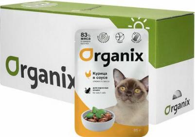 Влажный корм для кошек, курица в соусе, для взрослых, 24шт по 85г – фото 2