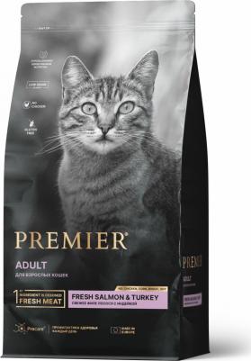 Cat Salmon&Turkey Adult сухой корм для кошек с лососем и индейкой - 400 г – фото 1
