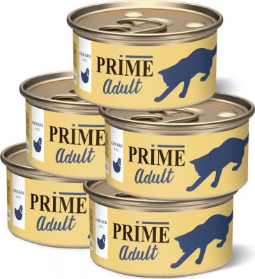 Adult влажный корм для кошек, паштет с курицей, в консервах -75 г – фото 3