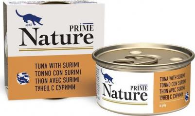 Nature влажный корм для кошек, с тунцом и сурими, кусочки в желе, в консервах - 85 г – фото 1