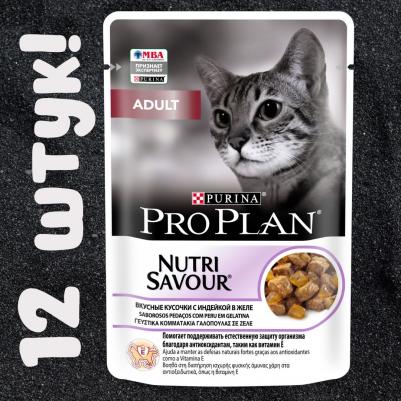 Корм для кошек (0.085 кг) 1 шт. Adult feline with Turkey in Jelly – фото 12