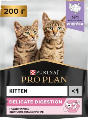 Корм для котят с чувствительным пищеварением, индейка сух. 200г – фото 12