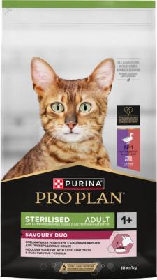 Sterilised с комплексом OPTIRENAL сухой корм для кастрированных котов и стерилизованных кошек Утка и Печень