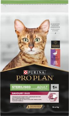 Sterilised с комплексом OPTIRENAL сухой корм для кастрированных котов и стерилизованных кошек Утка и Печень – фото 15