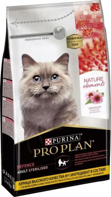 Сухой корм Nature Elementsдля взрослых стерилизованных кошек и кастрированных котов, с высоким содержанием курицы, 1.4 кг – фото 17