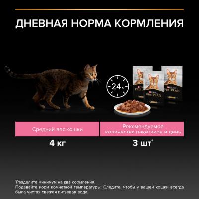 влажный корм для кошек, чувствительное пищеварение, набор паучей, индейка и ягненок в соусе – фото 4