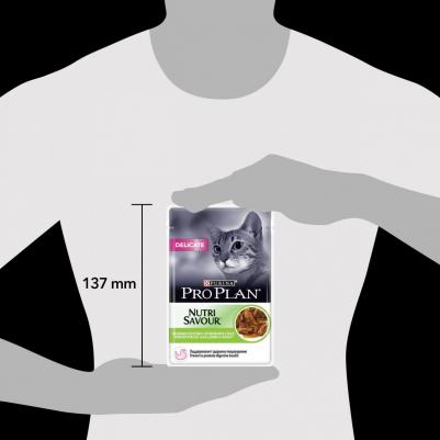 Влажный корм для кошек Nutri Savour Delicate, ягненок, 85г – фото 7