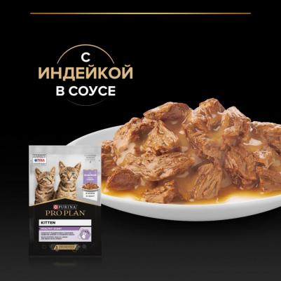 Влажный корм для котят Nutri Savour Junior, индейка, 24шт, 85г – фото 1