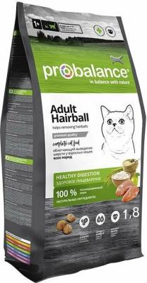 дкошек Adult Hairball мешок 1,8 кг НОВИНКА