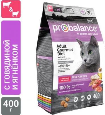 Сухой корм для кошек Adult Gourmet Diet с говядиной и кроликом, 1,8 кг