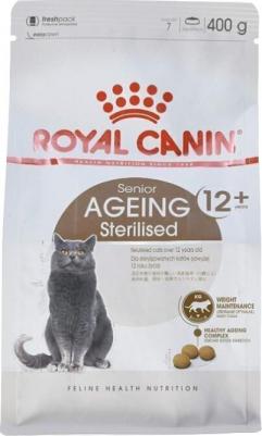 Ageing Sterilised 12+ Сухой корм для пожилых стерилизованных кошек и кастрированных котов старше 12 лет, 400 гр – фото 1