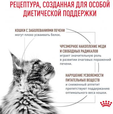 Корм для кошек Vet Diet Hepatic HF26 при заболеваниях печени, свинина сух. 500г – фото 1
