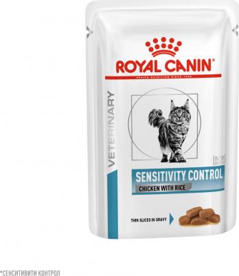 Корм для кошек Vet Diet Sensitivity Control при пищевой аллергии цыплёнок, рис пауч 85г – фото 6