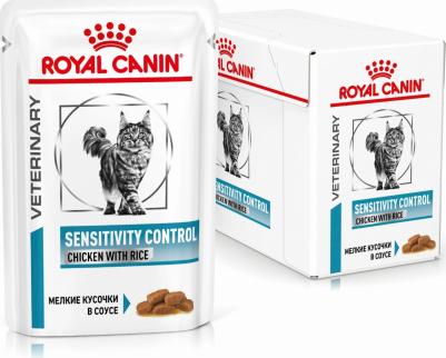 Корм для кошек Vet Diet Sensitivity Control при пищевой аллергии цыплёнок, рис пауч 85г – фото 9