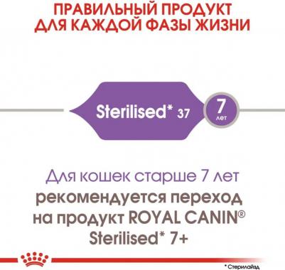 Корм сухой "Sterilised 37", для взрослых стерилизованных кошек, 10 кг – фото 17