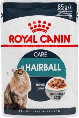 Паучи Hairball Care кусочки в соусе выведение шерсти из желудка для кошек 85г – фото 4
