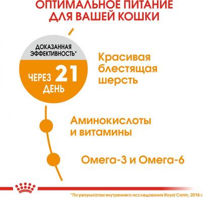 Сухой корм для кошек Hair&Skin Care, мясо, 10кг – фото 9