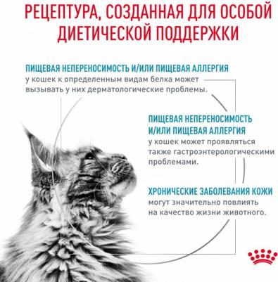Сухой корм Hypoallergenic DR25 Feline диета при пищевой аллергии для кошек 2,5кг – фото 11