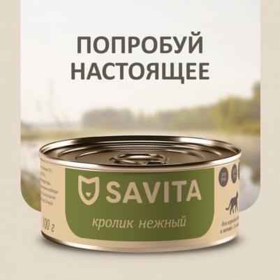 консервы для кошек и котят "Кролик нежный", 100 г (100 г)