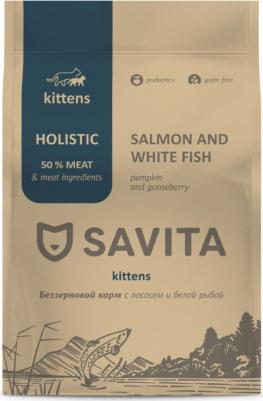 сухой корм беззерновой корм для котят с лососем и белой рыбой, GRAIN FREE KITTEN, Salmon & White Fish, 2 кг – фото 4