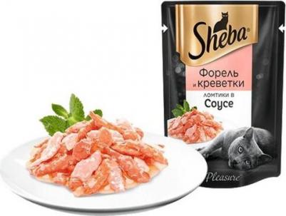 Корм для кошек форель креветки пауч 75г – фото 11