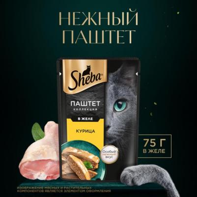 Корм влажный для кошек, паштет с курицей, 75 г