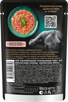 Влажный корм для кошек ломтики в желе с форелью 28 шт по 75 гр – фото 11