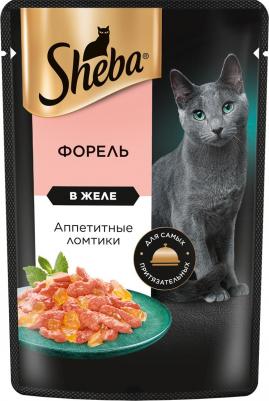 Влажный корм для кошек ломтики в желе с форелью 28 шт по 75 гр – фото 20