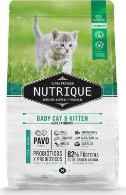 Nutrique Cat Kitten сухой корм для котят, с индейкой - 2 кг супер премиум для котят с индейкой для всех пород мешок Аргентина 1 уп. х 1 шт. х 2 кг