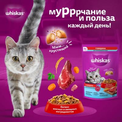 Сухой корм для стерилизованных кошек подушечки с паштетом со вкусом говядины, 1,3 кг – фото 9