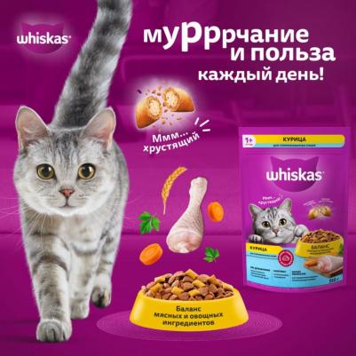 Сухой корм для стерилизованных кошек подушечки с паштетом со вкусом курицы, 1,3 кг – фото 5