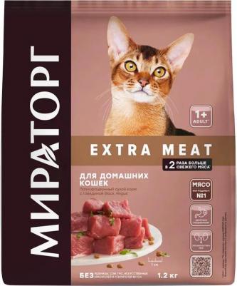 Корм для кошек Black Angus для домашних кошек старше 1 года с говядиной 1,2 кг – фото 4