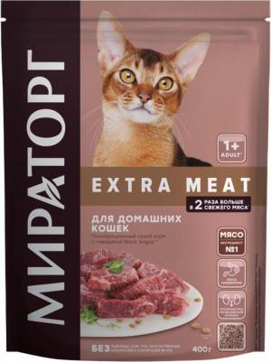 Корм для кошек Black Angus для домашних кошек старше 1 года с говядиной 1,2 кг