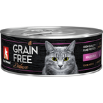 Консервы Grain Free Индейка для взрослых кошек 100г – фото 3