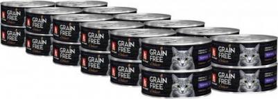 Консервы Grain Free Телятина для взрослых кошек 100г – фото 4