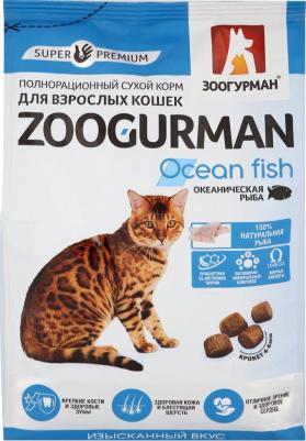 Сухой корм Океаническая рыба для взрослых кошек 1,5кг – фото 4