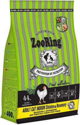 Сухой корм для кошек Adult Cat Indoor цыпленок с розмарином, 400 г – фото 2